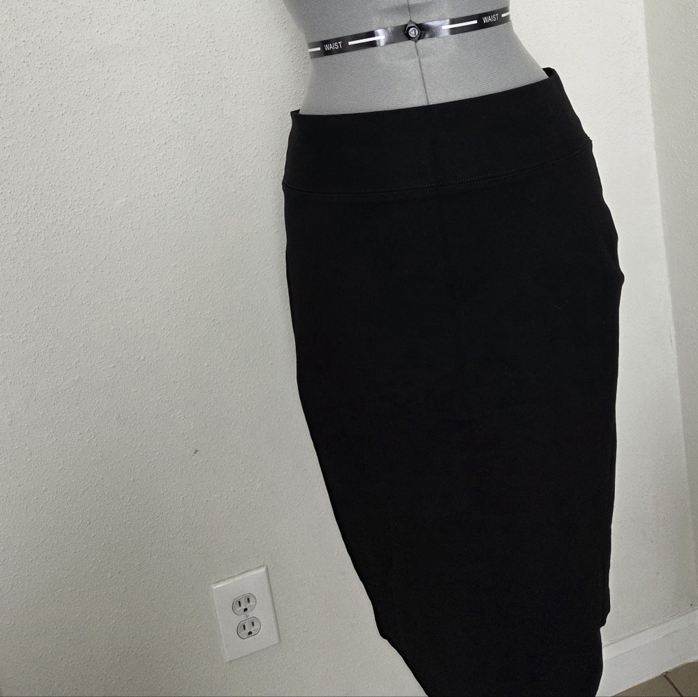 Sapphire Red Chic Black Pencil Skirt
